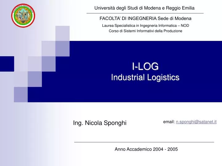 i log industrial logistics