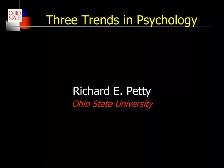 three trends in psychology