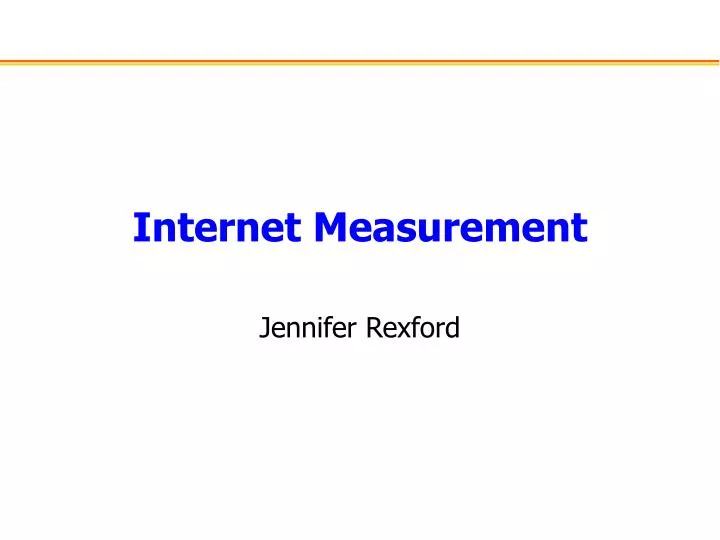 internet measurement
