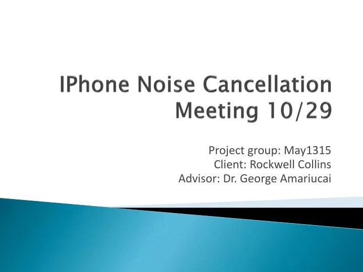iphone noise cancellation meeting 10 29