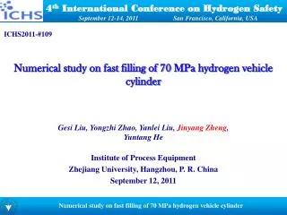 4 th International Conference on Hydrogen Safety