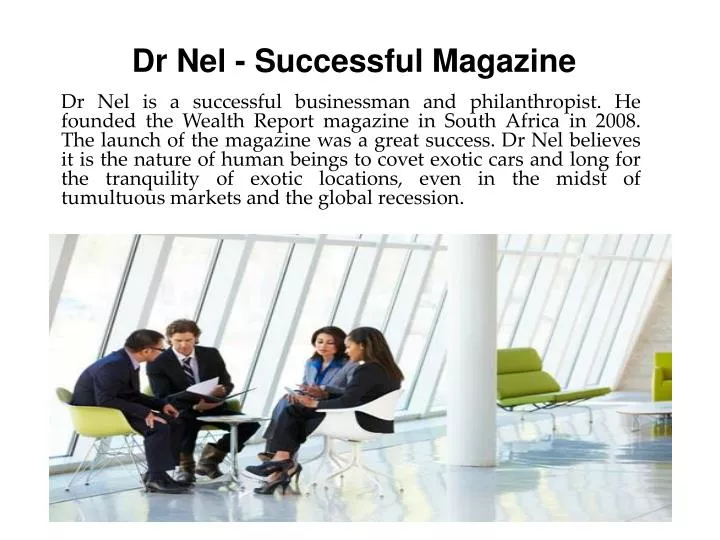 dr nel successful magazine