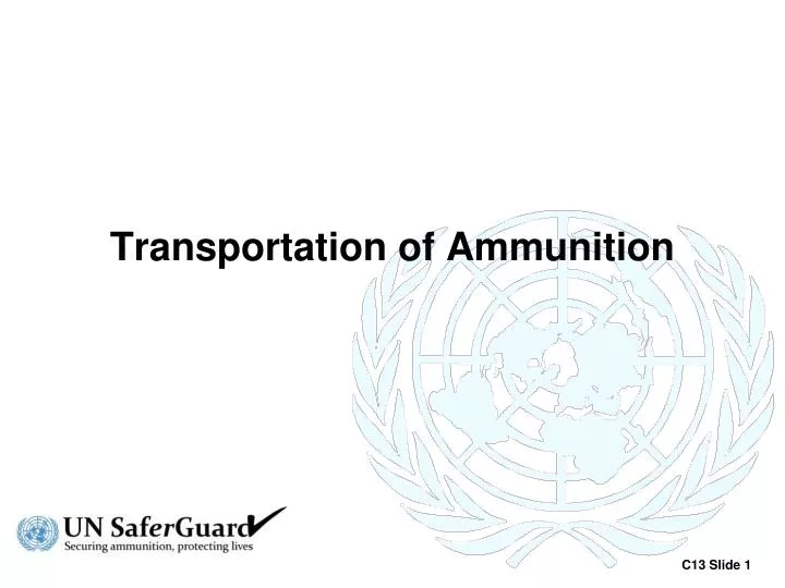 transportation of ammunition