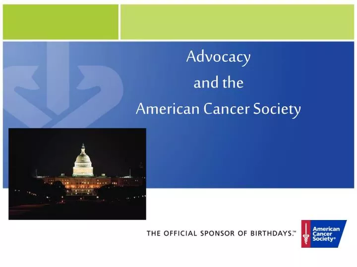 advocacy and the american cancer society