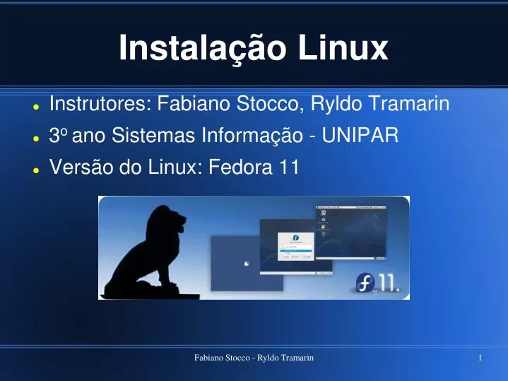 instala o linux