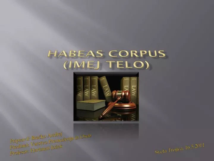 habeas corpus imej telo