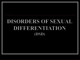 disorders of sexual differentiation dsd