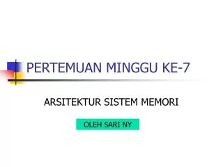 pertemuan minggu ke 7