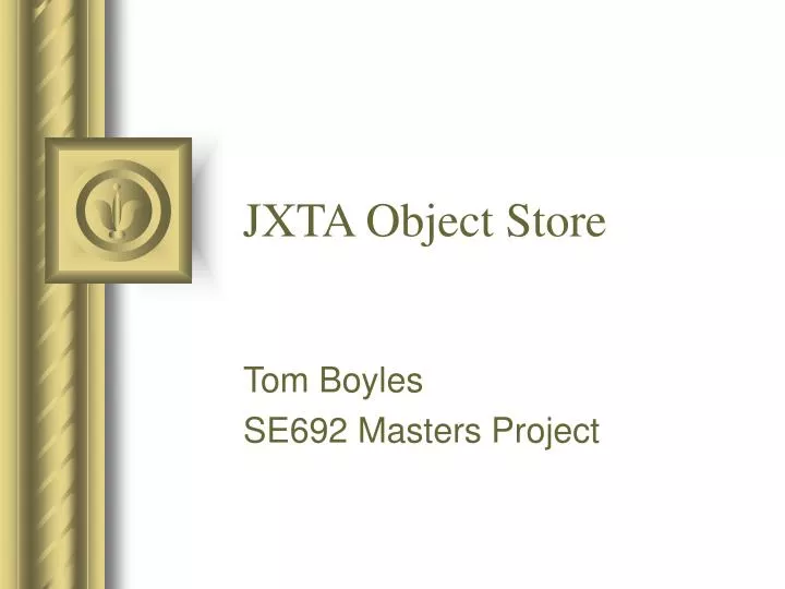 jxta object store