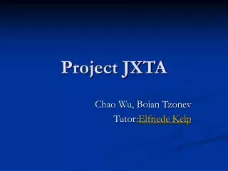 Project JXTA