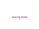 INDUCTION MOTORS 2 - slide 1