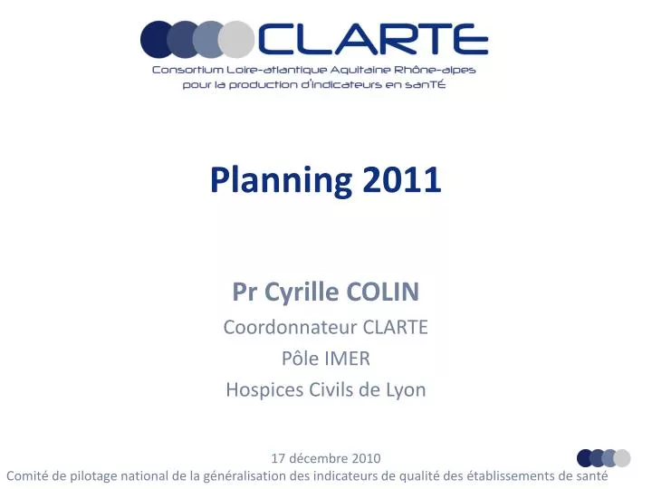 planning 2011