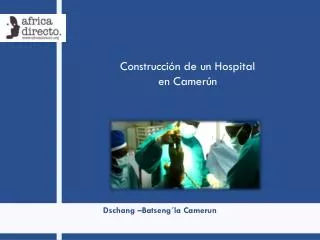 construcci n de un hospital en camer n