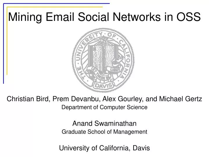 mining email social networks in oss