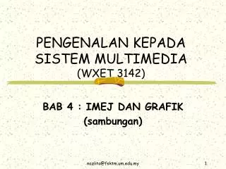 pengenalan kepada sistem multimedia wxet 3142