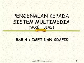 pengenalan kepada sistem multimedia wxet 3142