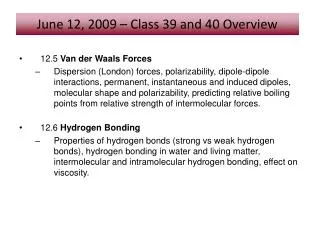 12.5 Van der Waals Forces