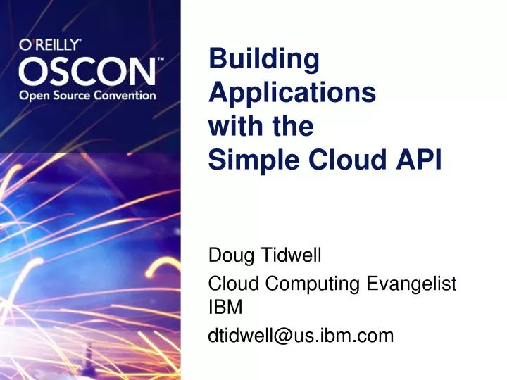 building applications with the simple cloud api