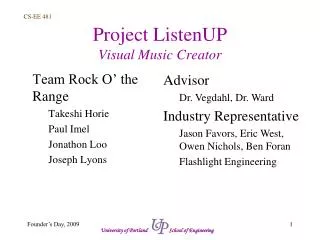 Project ListenUP Visual Music Creator