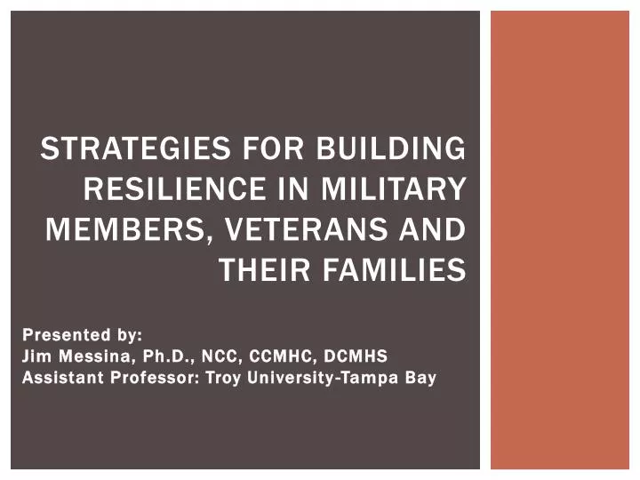 strategies for building resilience in military members veterans and their families