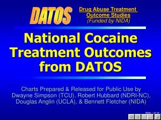 National Cocaine Treatment Outcomes from DATOS