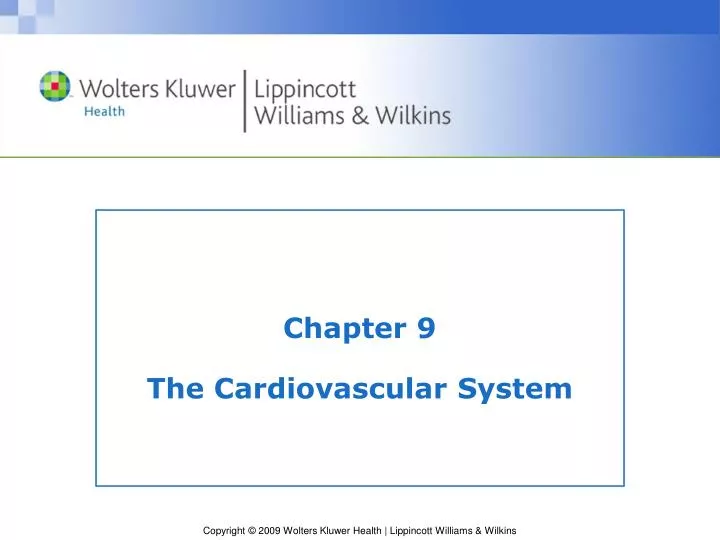 chapter 9 the cardiovascular system