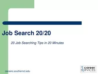 Job Search 20/20