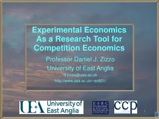 Experimental Economics As a Research Tool for Competition Economics