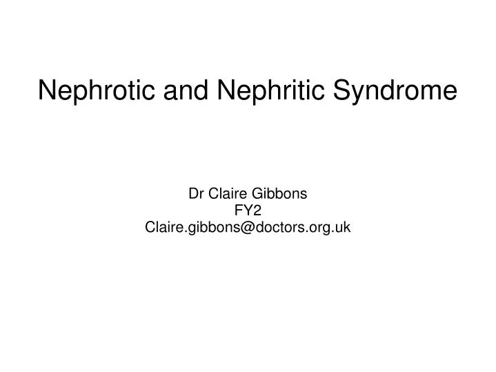 dr claire gibbons fy2 claire gibbons@doctors org uk