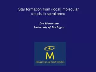 Star formation from (local) molecular clouds to spiral arms