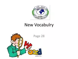 New Vocabulry