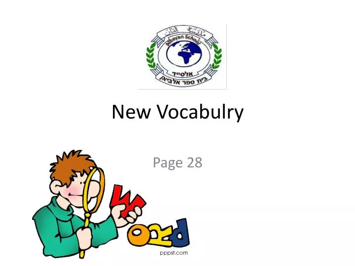 new vocabulry