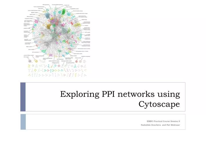 exploring ppi networks using cytoscape