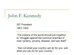 John F. Kennedy - slide 1