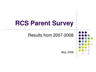 RCS Parent Survey