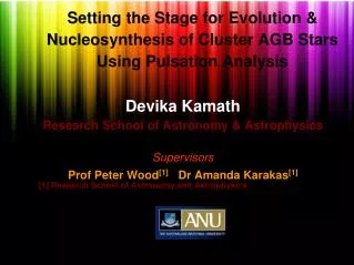 Setting the Stage for Evolution &amp; Nucleosynthesis of Cluster AGB Stars Using Pulsation Analysis