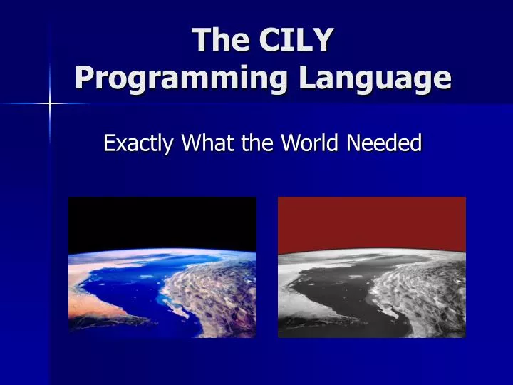 the cily programming language