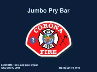 Jumbo Pry Bar