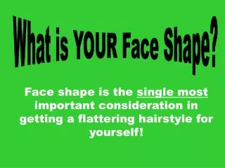 What is YOUR Face Shape?