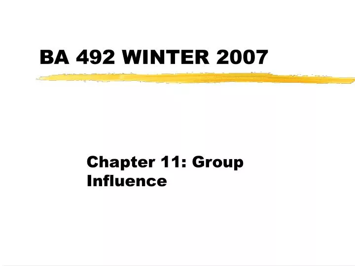 ba 492 winter 2007