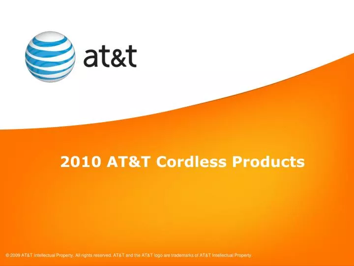 2010 at t cordless products