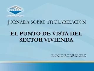 jornada sobre titularizaci n
