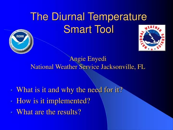 the diurnal temperature smart tool