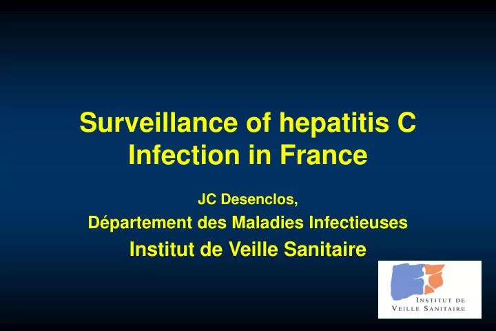 surveillance of hepatitis c infection in france
