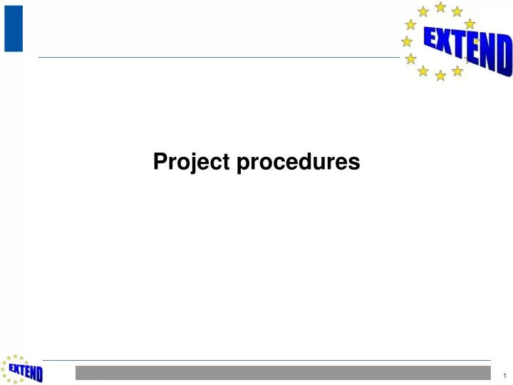 project procedures