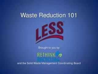 Waste Reduction 101