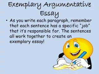 Exemplary Argumentative Essay