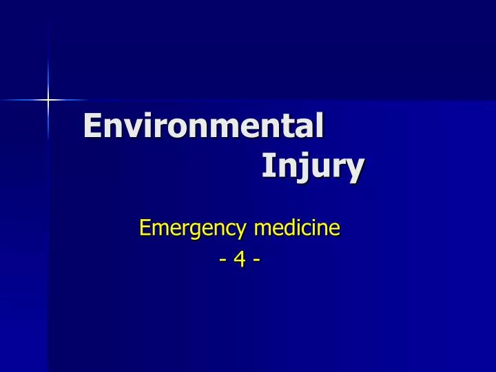 environmental injury