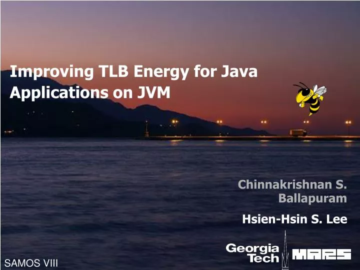 improving tlb e nergy for java a pplications on jvm