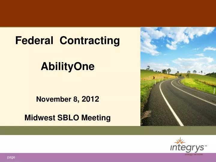 federal contracting abilityone november 8 2012 midwest sblo meeting